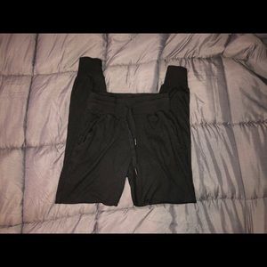 Zyia Black Ribbed Jogger